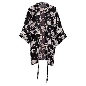 Spiritual Gangster Maya Kimono Black Floral